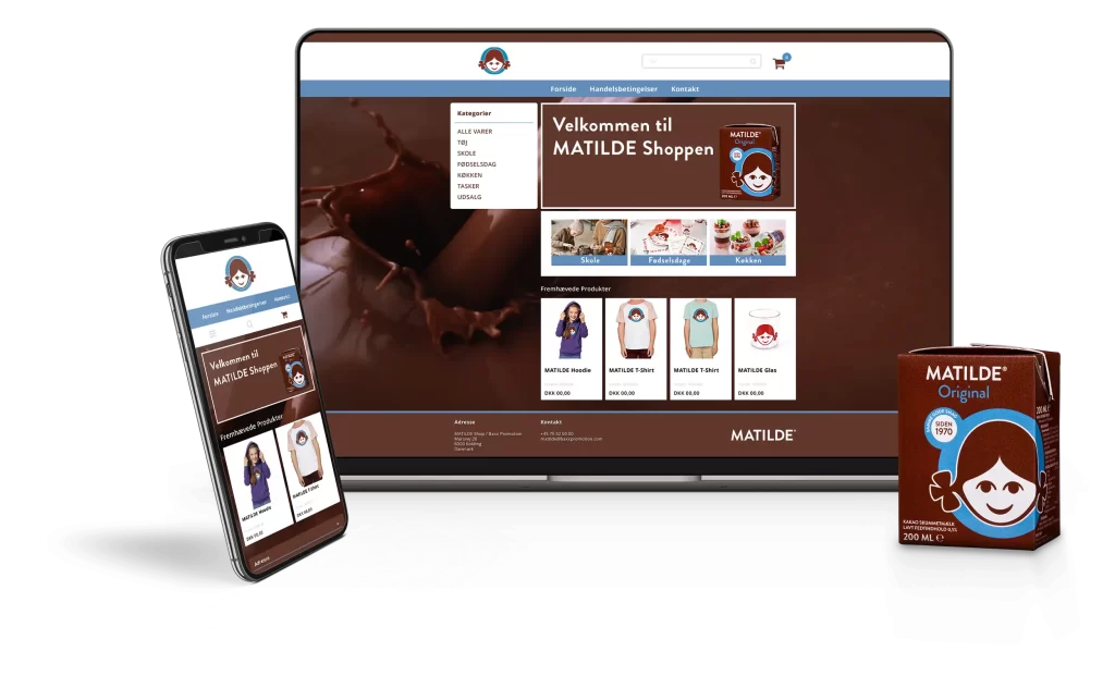 Responsive website mockup